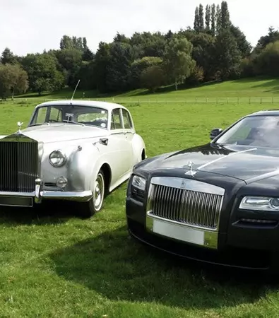 old and new model of bentley car